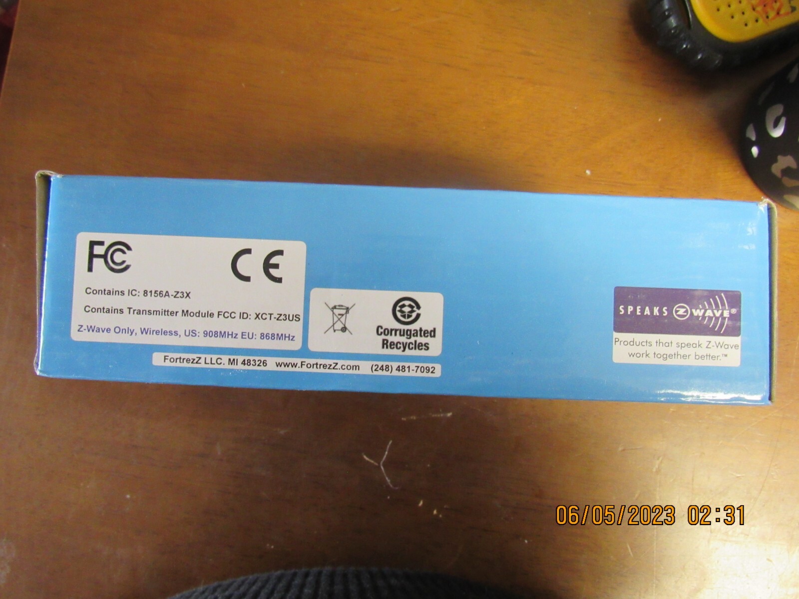 Fortrezz-Wireless Z-Wave Siren Strobe Alarm-SSA1