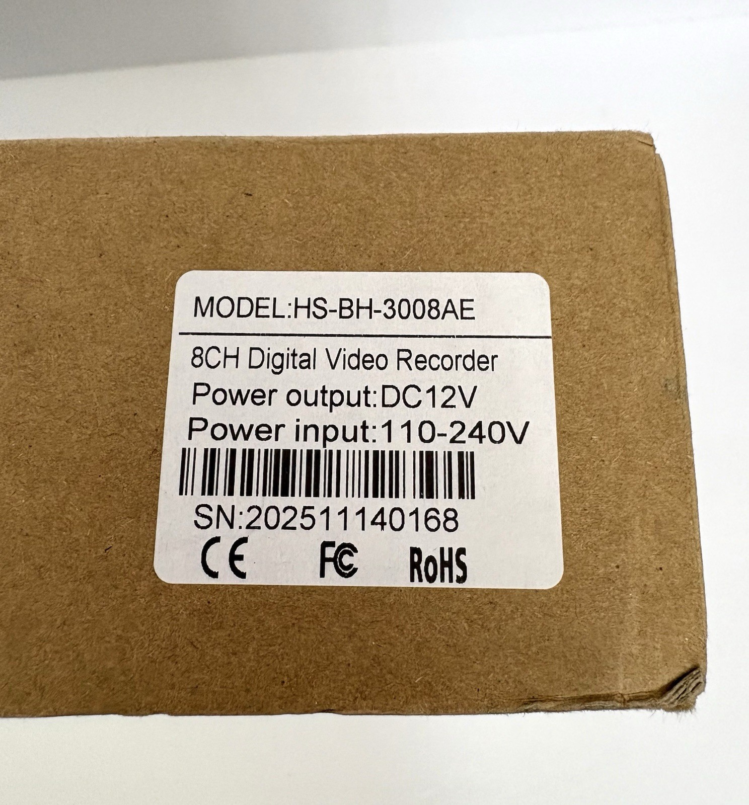 New 8 Channel Digital Video Recorder – Zoom, Audio, CMS, Motion, USB, IE, VGA