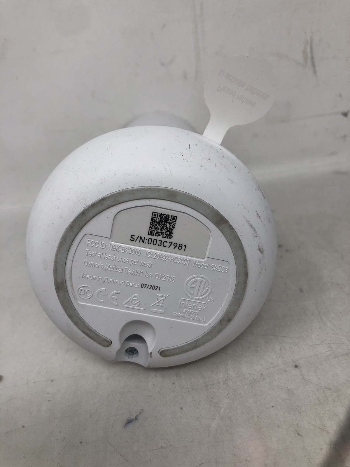 SimpliSafe Base Station Wireless Home Security Hub SS3 – NO CHARGER