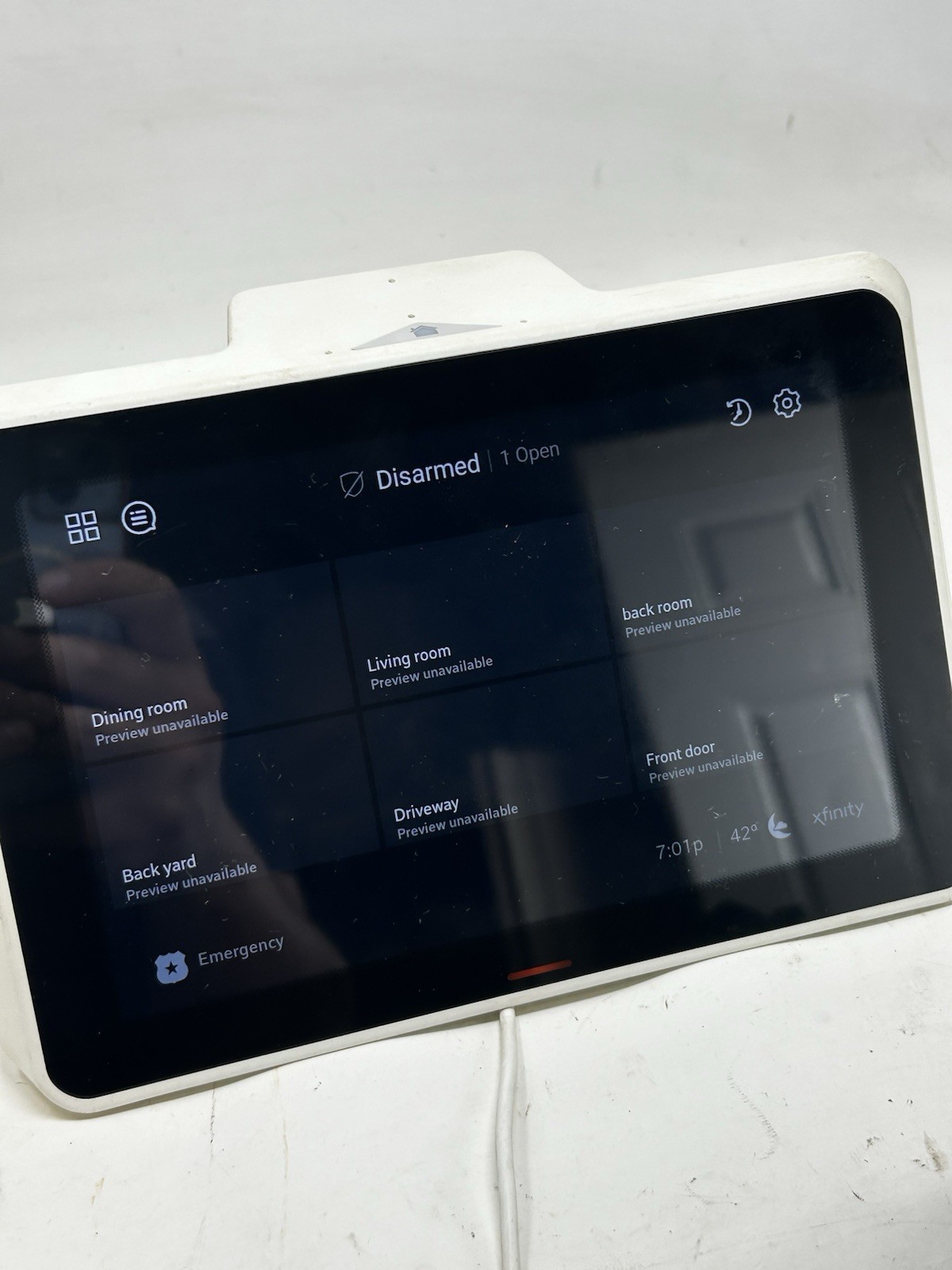 Comcast Xfinity Home Security Touchscreen Control Panel and Camera Lot