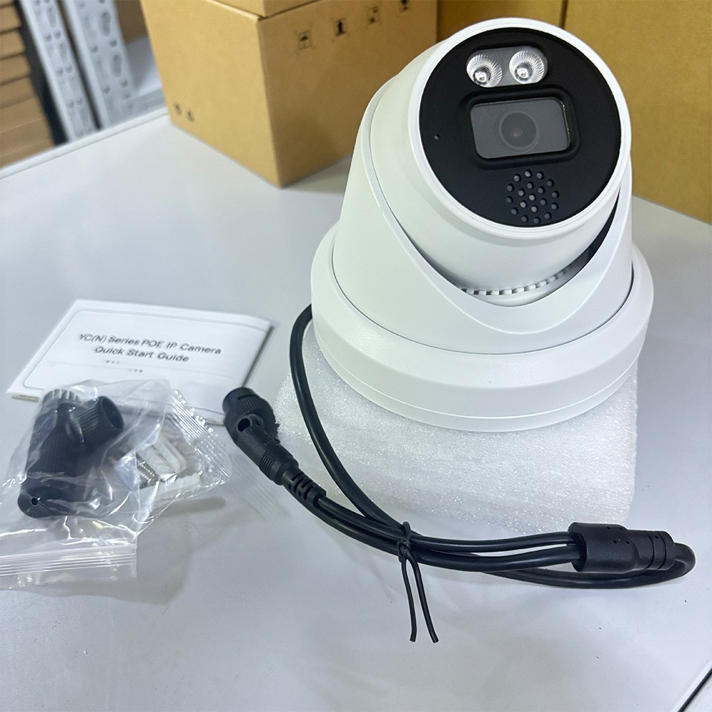 Vikylin 16POE 16CH NVR Set Turret 24H Color 6MP Security Camera Systems MD Lot