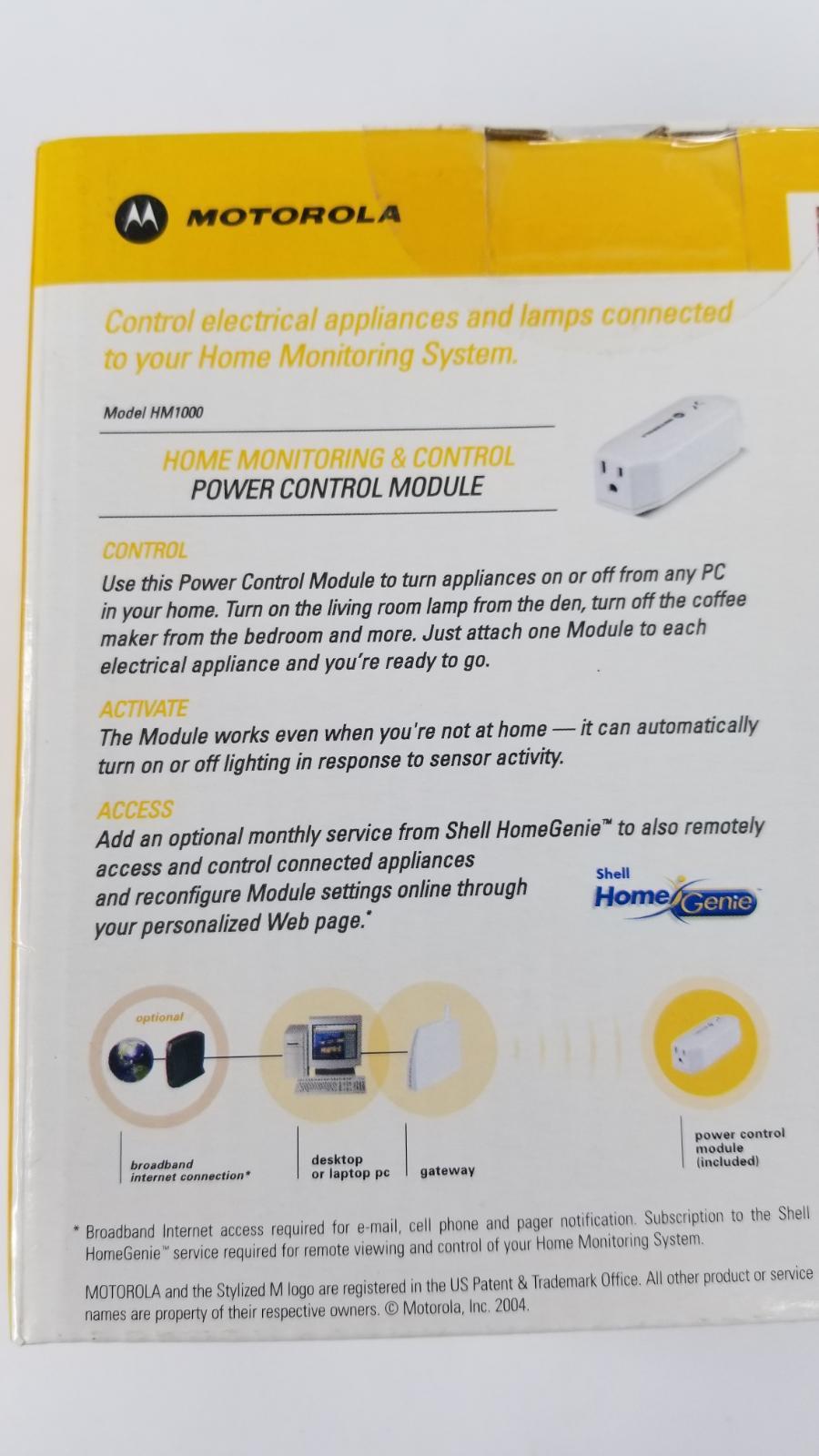Motorola HM1000 Home Monitoring & Control Power Module – New