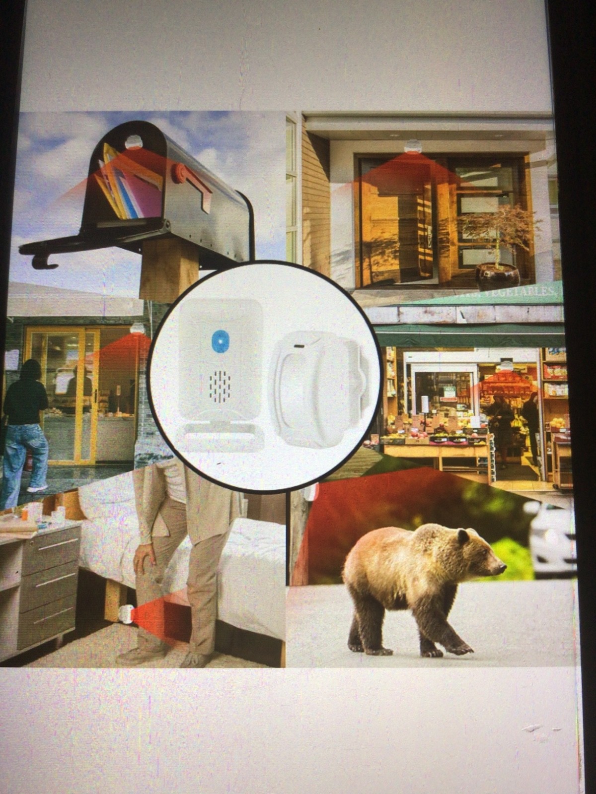 Usuperink door chime, motion sensor alarm wireless alarm security 1 set