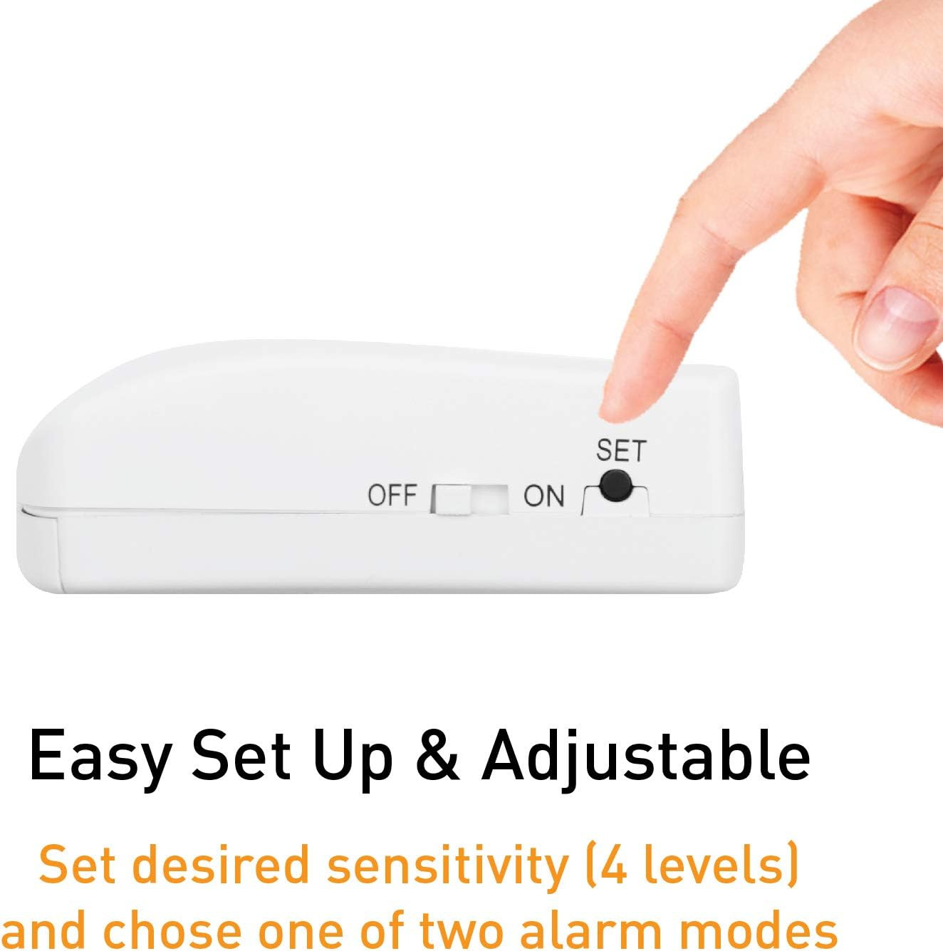 Door Handle Alarm with 130Db Vibration Triggered Portable Door Alarm – Perfect W