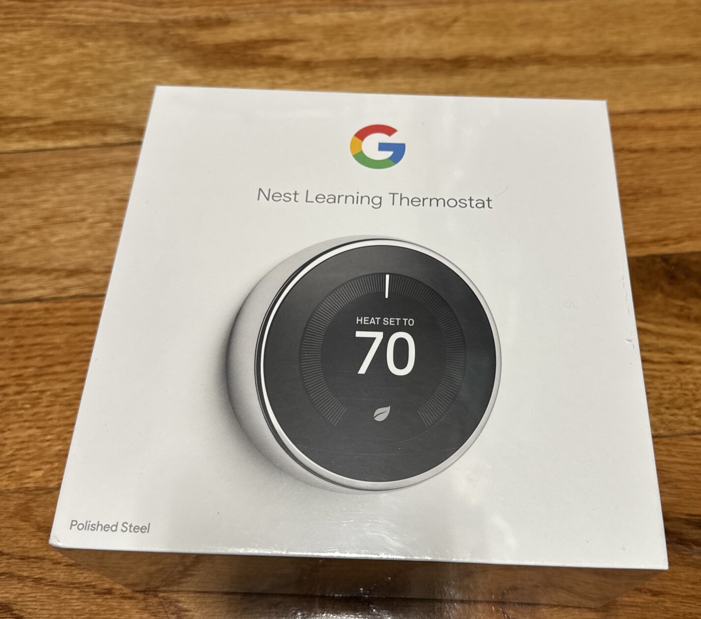 Brand New Nest T3019US Programmable Thermostat Polished Steel Sealed