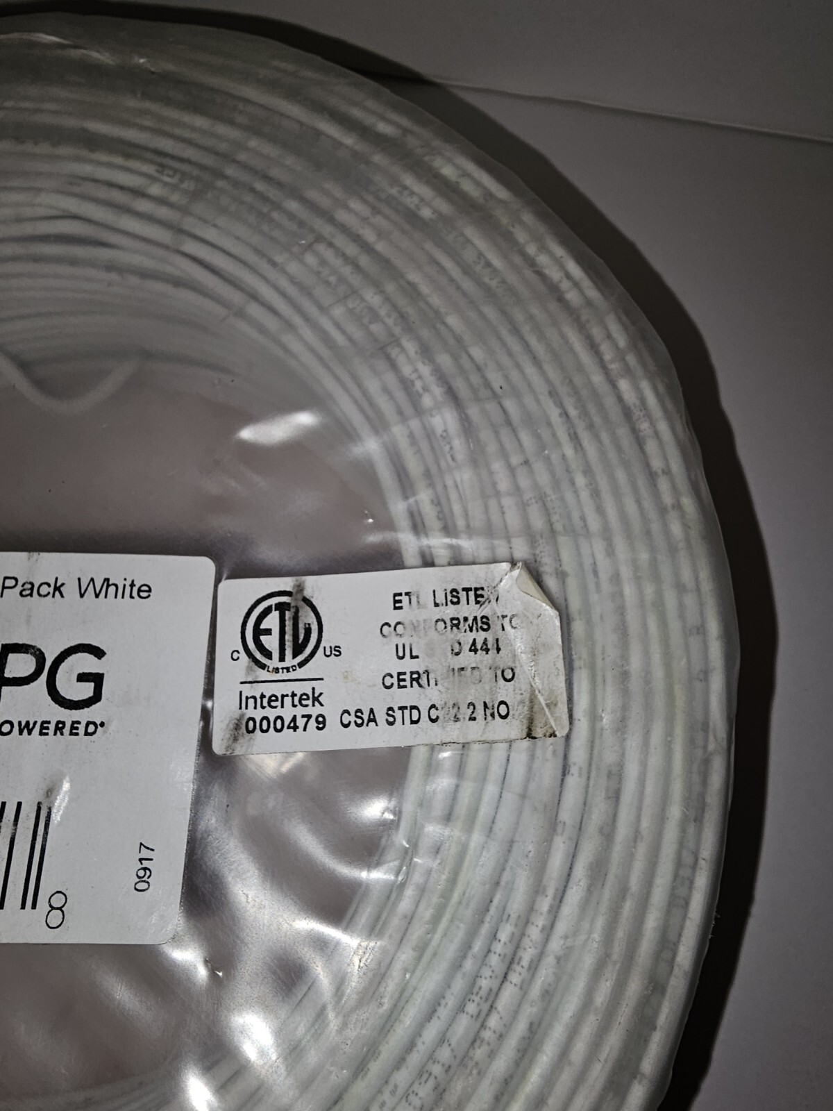 500′ UPG 22-Gauge 4-Conductor Solid TYPE CMR Security Wire 6 lbs.