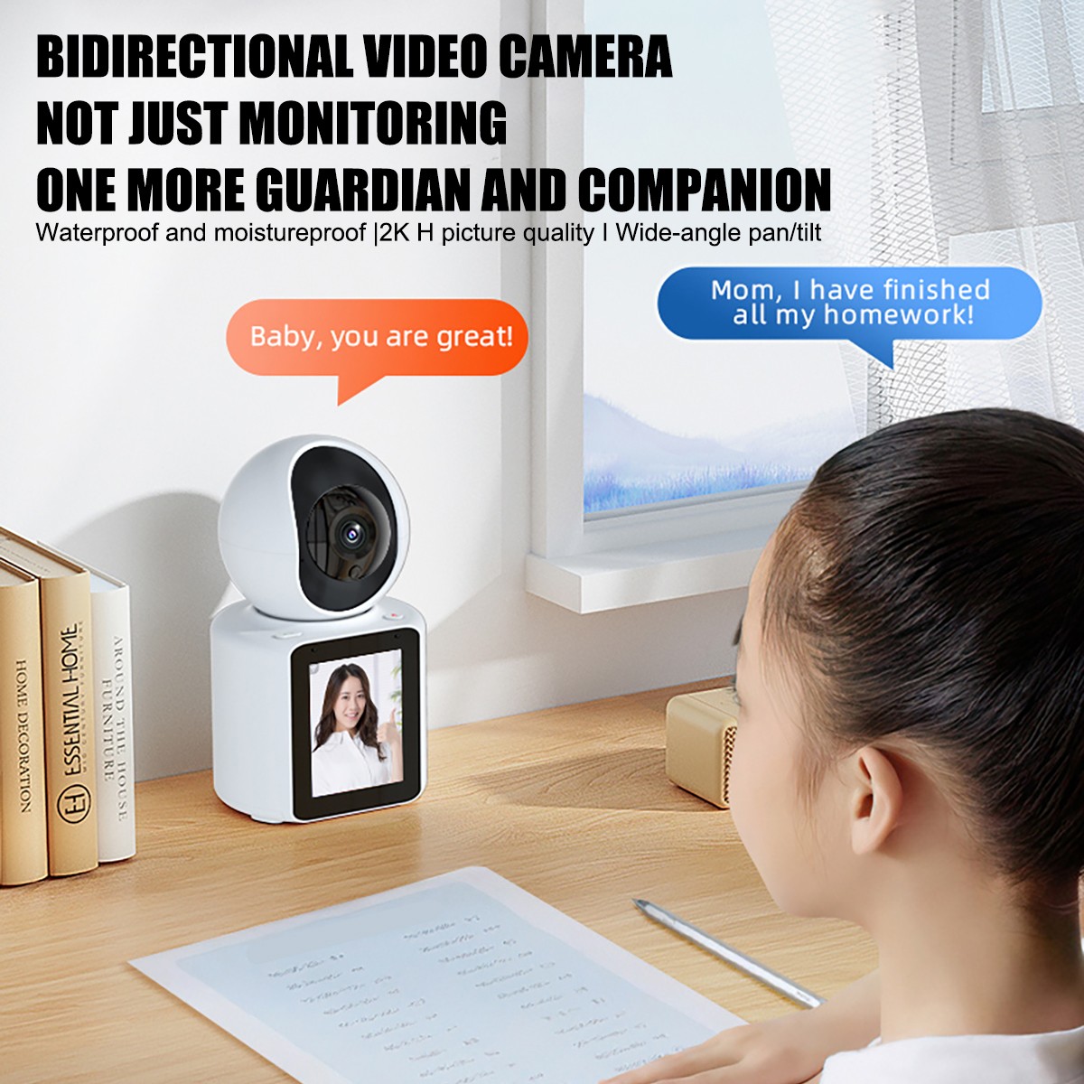1080P Camera Wireless Wifi Home Security DVR Night Vision Two-Way video Baby Cam
