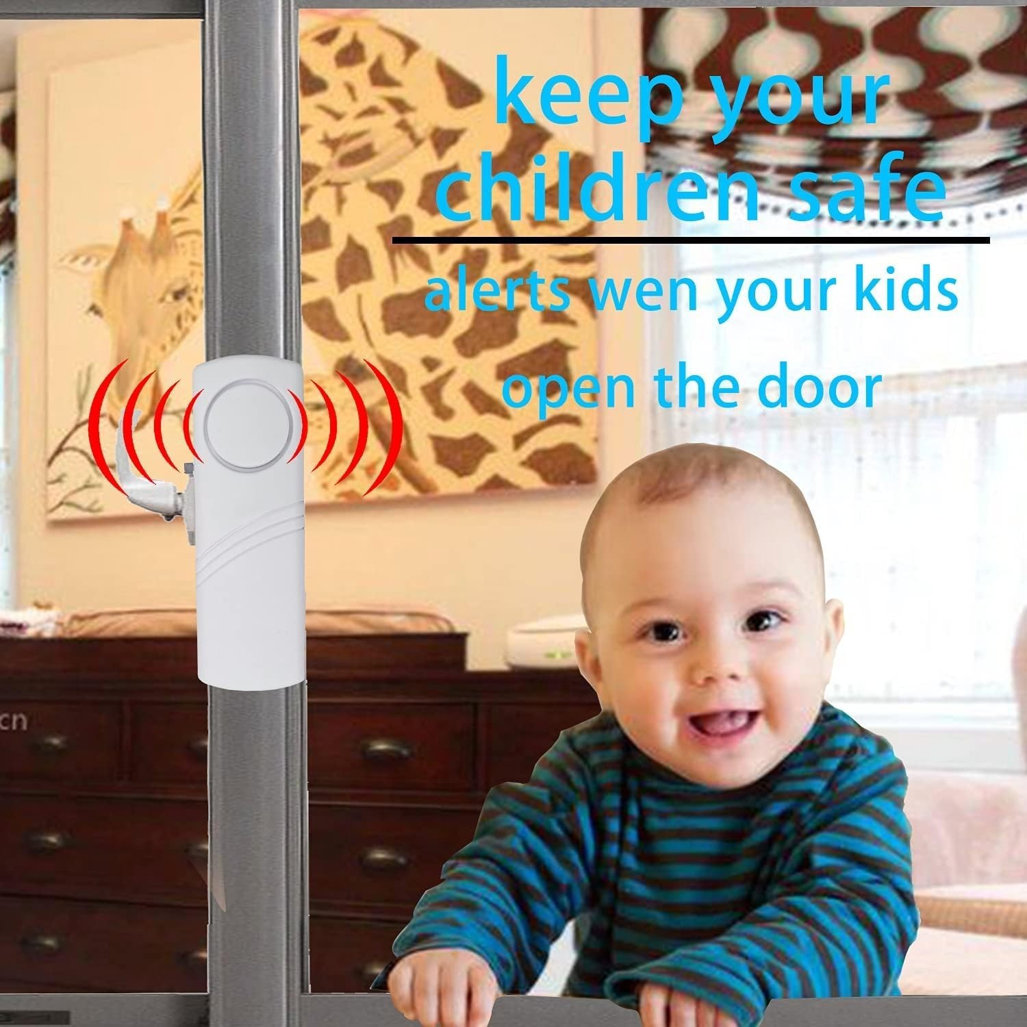 110dB Window Door Alarm Pack – Effortless Installation for Home Security