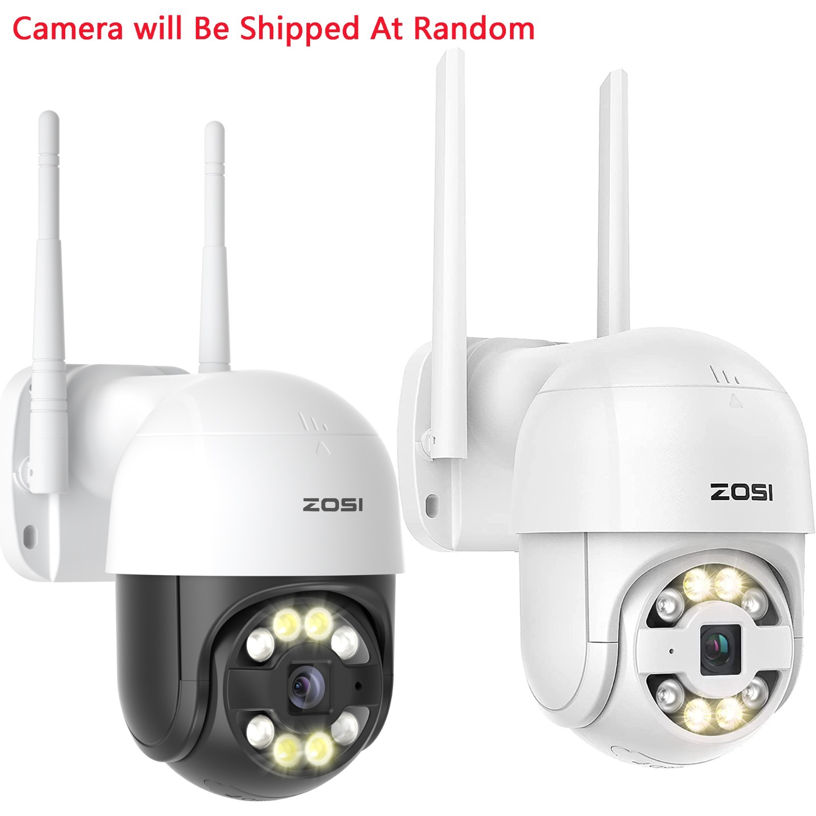 ZOSI 2K 3MP Wireless Security IP Camera Floodlights Auto Tracking AI Detect WiFi