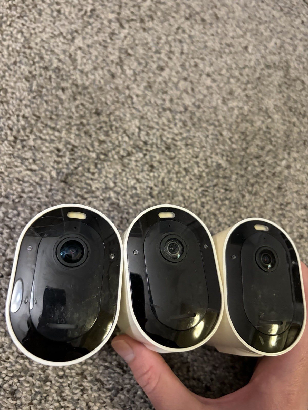 Arlo Pro 4 Camera Wireless Security VMC4041P w 2 Battery PARTS Untested Lot Of 3