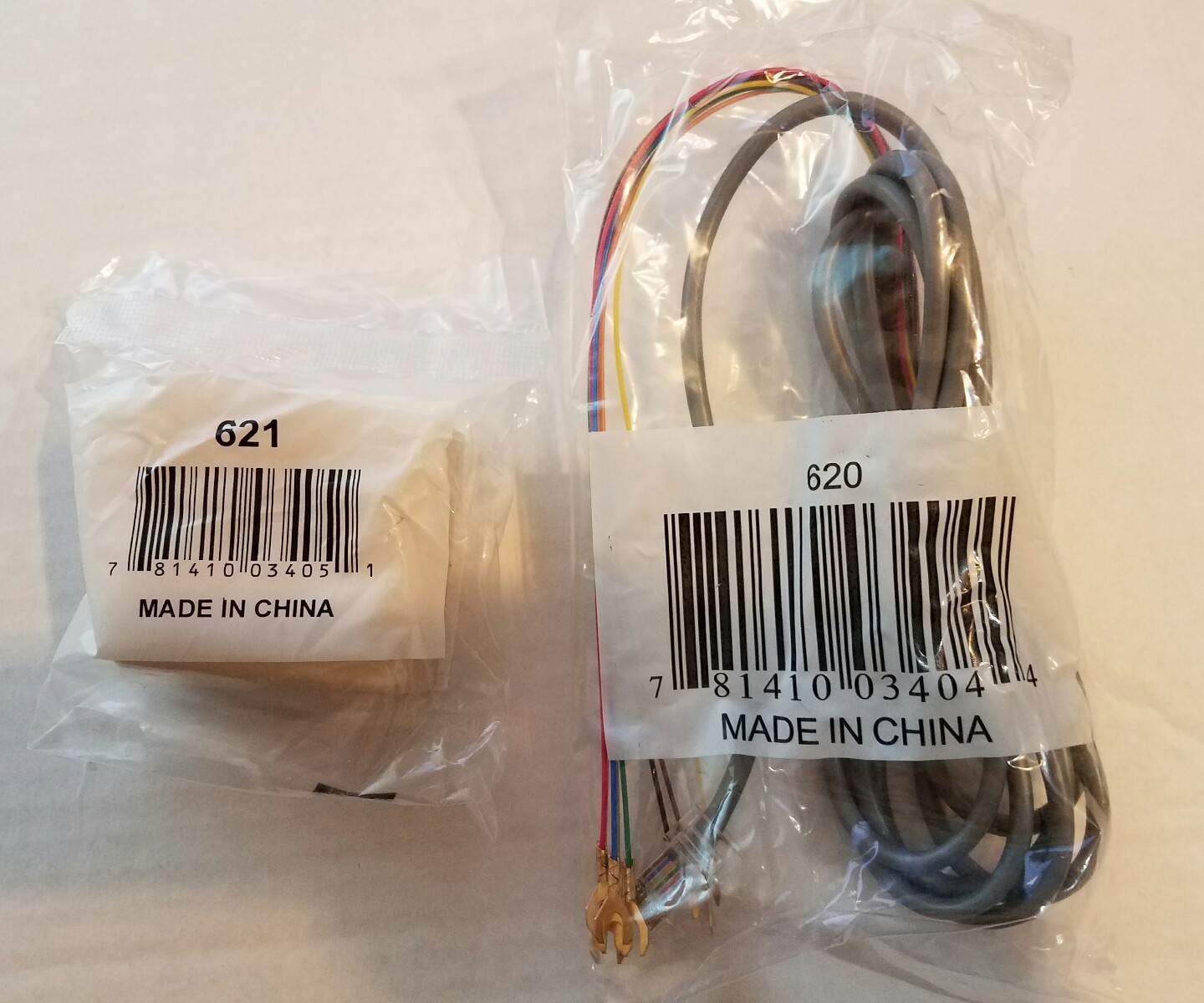 Honeywell Ademco 620 & 621 Phone Jack & Cord Set NEW Qty. listed in description.