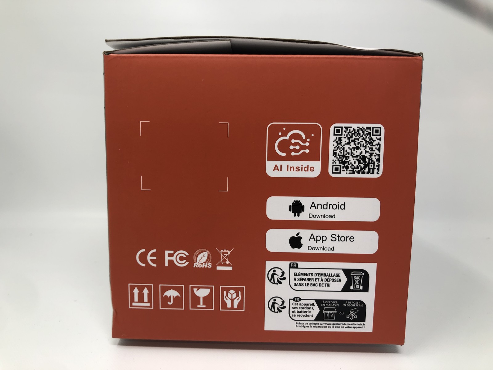 3MP WiFi Battery Camera AI Inside PIR Detection Night Vision Weatherproof