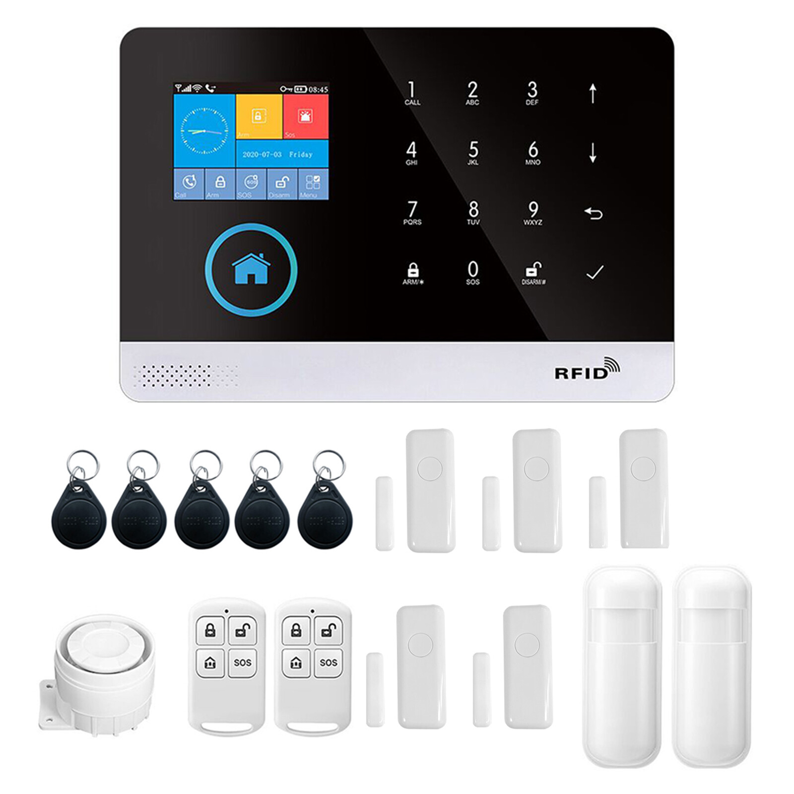 WiFi Wireless Alarm System for Home Security 433MHz WIFI GSM Alarm System Z1J7