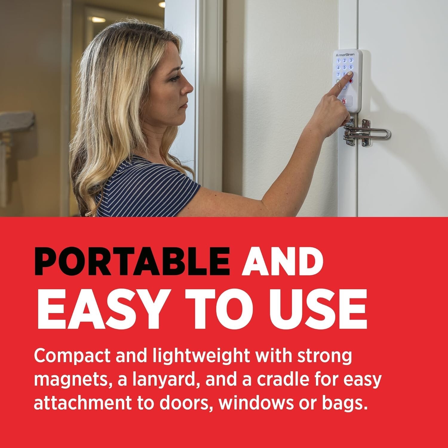 ArmorSiren- Travel Alarm Security System with Loud Siren, Control w/App on…