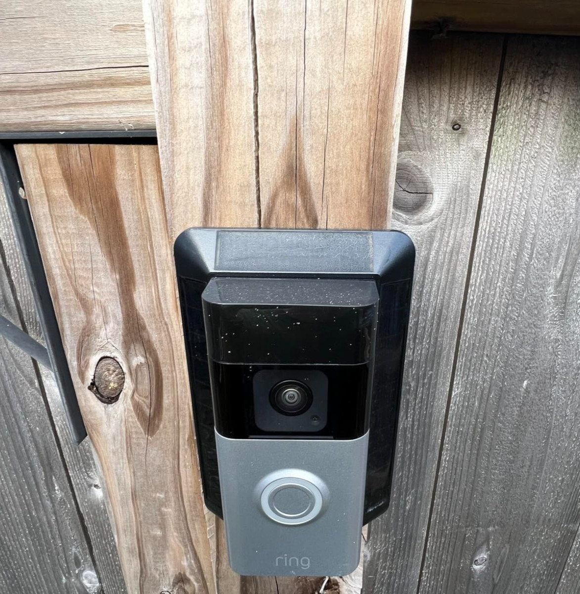 Ring Battery Doorbell Satin Nickel Smart Wi-Fi Video Doorbell Solar Charger