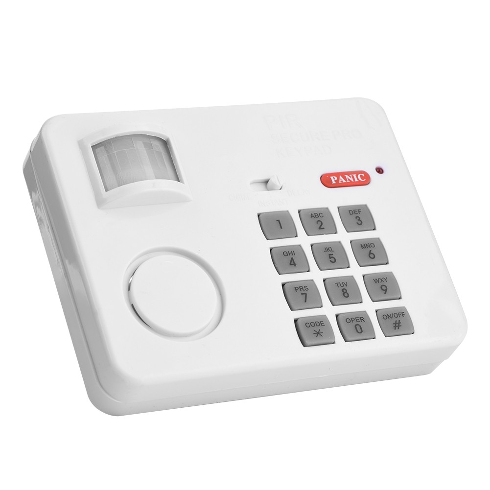 Wireless PIR Motion Sensor Alarm Password Home Security Keypad Remote