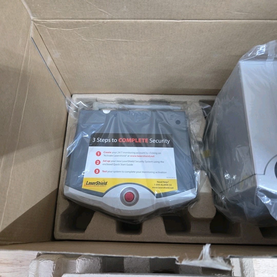 LaserShield Instant Security System Plug N Go Professional Monitoring New