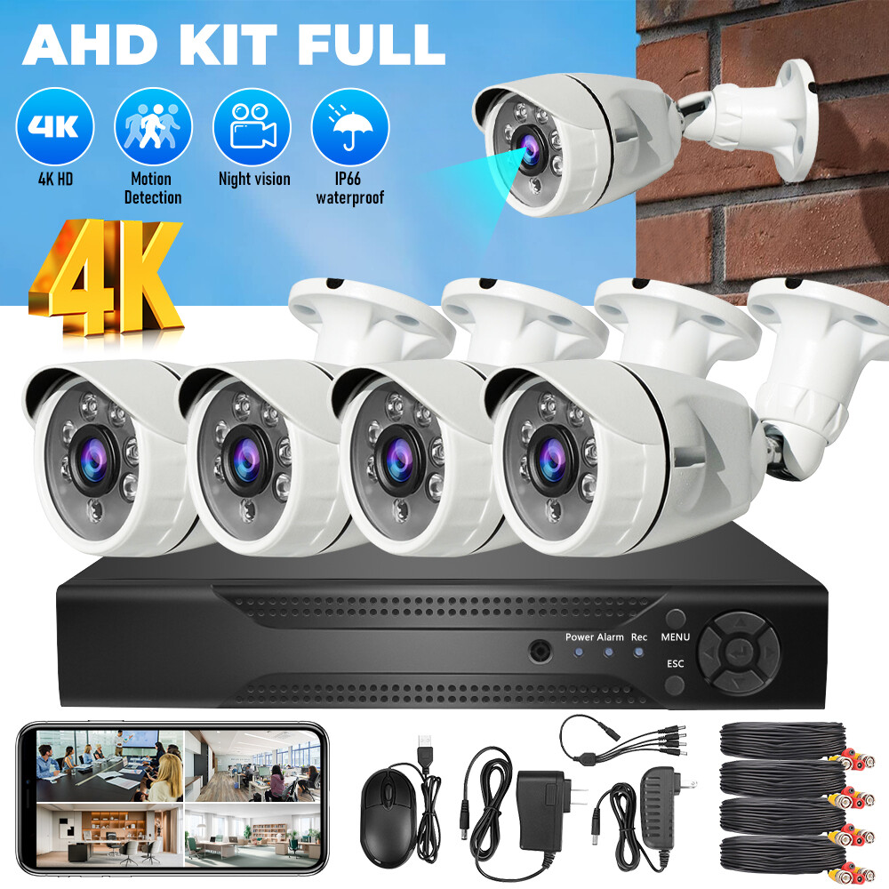 Camaras De Seguridad Para Casa Oficina Home Security Camera System 4 Cameras