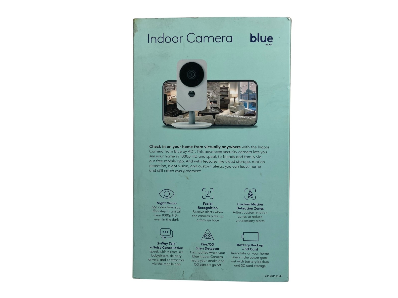 Blue By ADT Indoor Camera SCH2R0 Home Security Surveillance