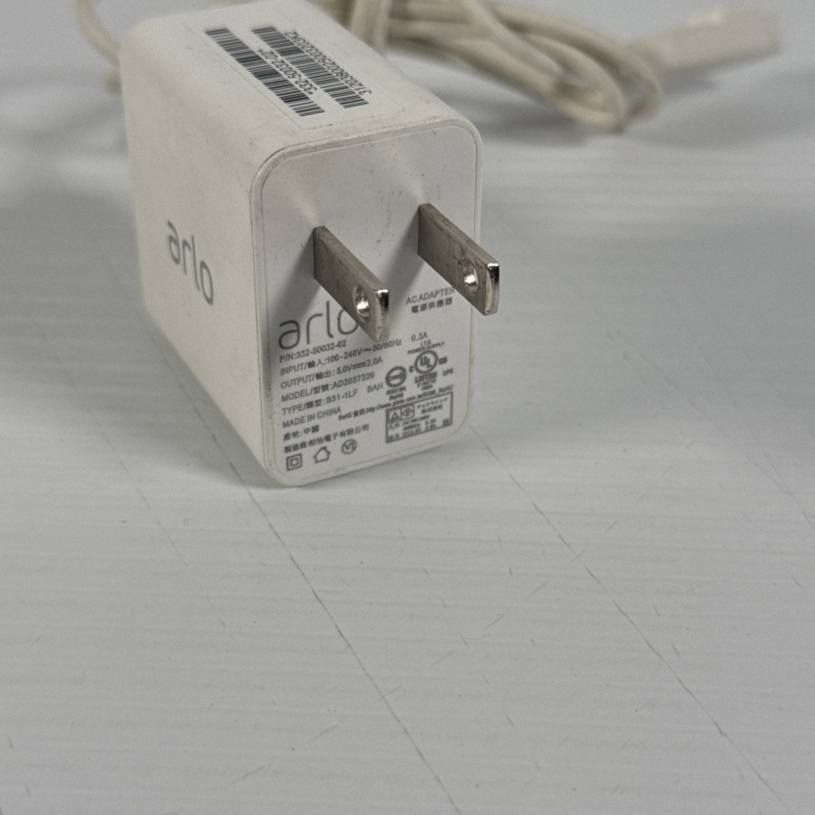 Genuine Netgear AD2037320 AC Adapter for Arlo Ultra / Pro 3 Cameras