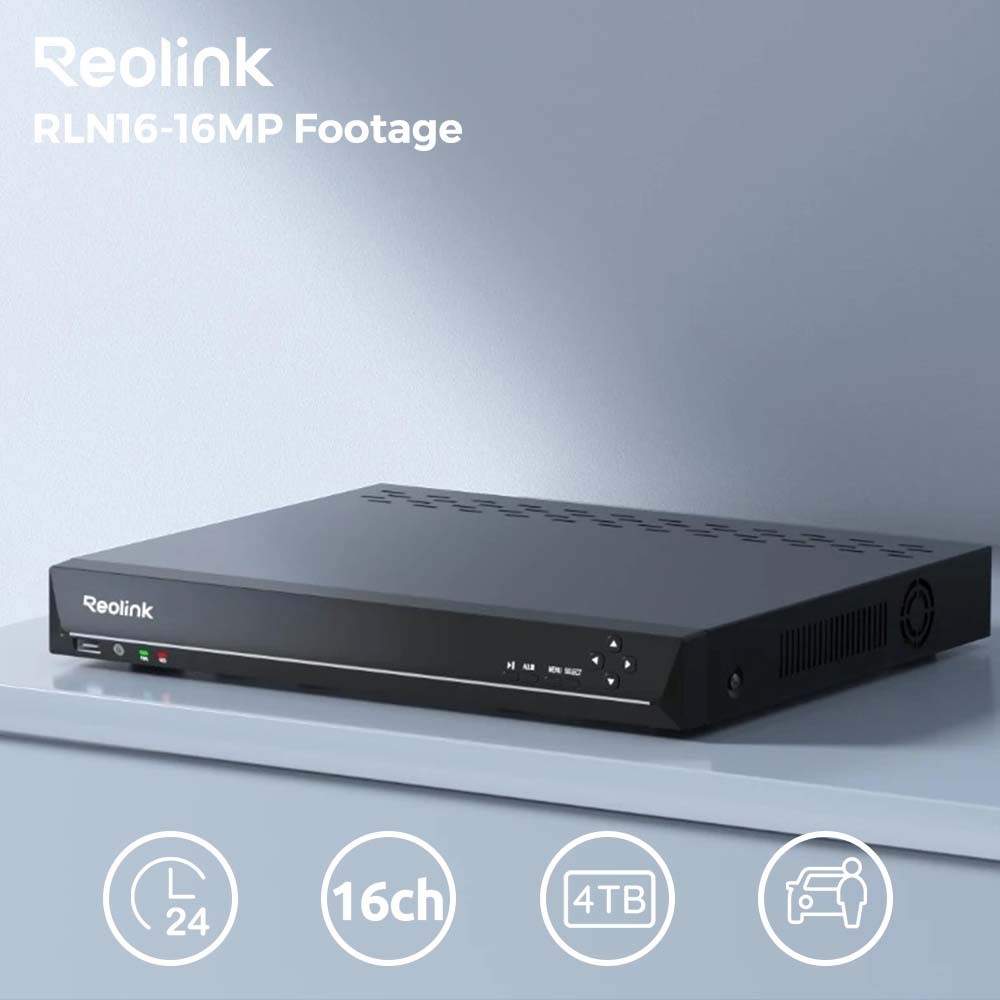 Reolink 16MP Dual-Lens Security Camera System 16CH 4TB NVR with Cam Duo 3V PoE