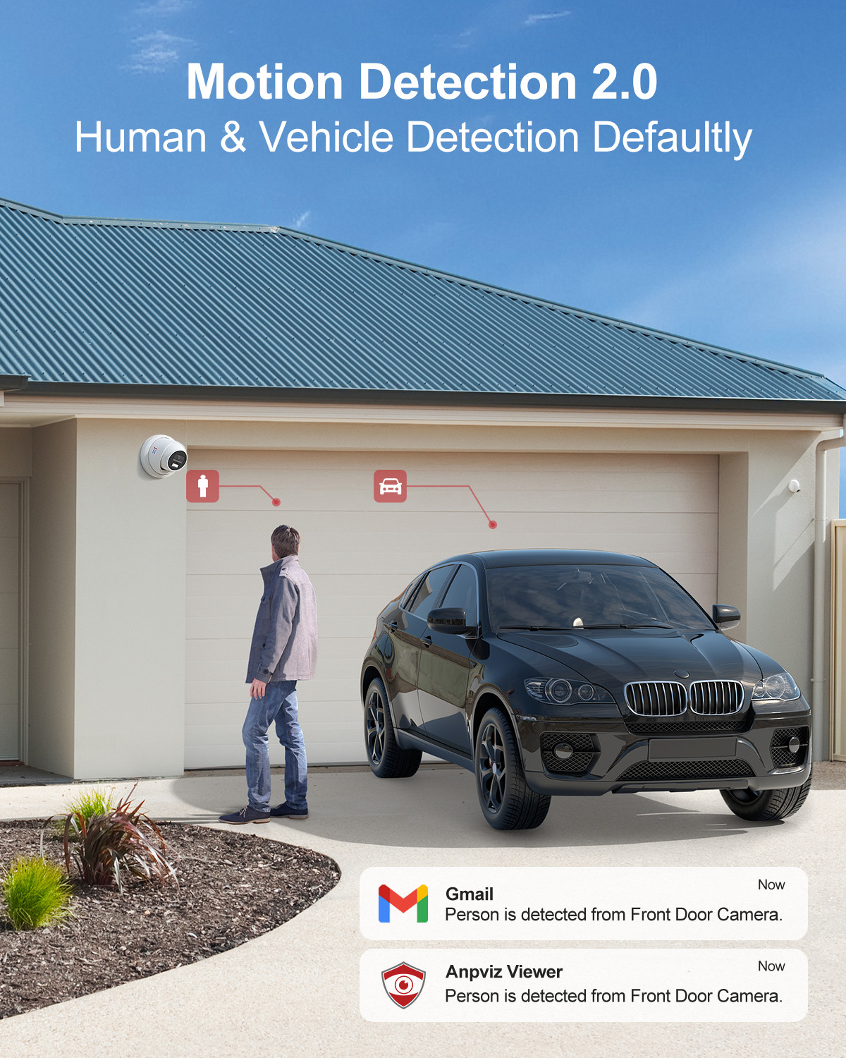 Anpviz 8MP w/Audio POE Security IP Camera System 8MP 4CH NVR Color Night Vision