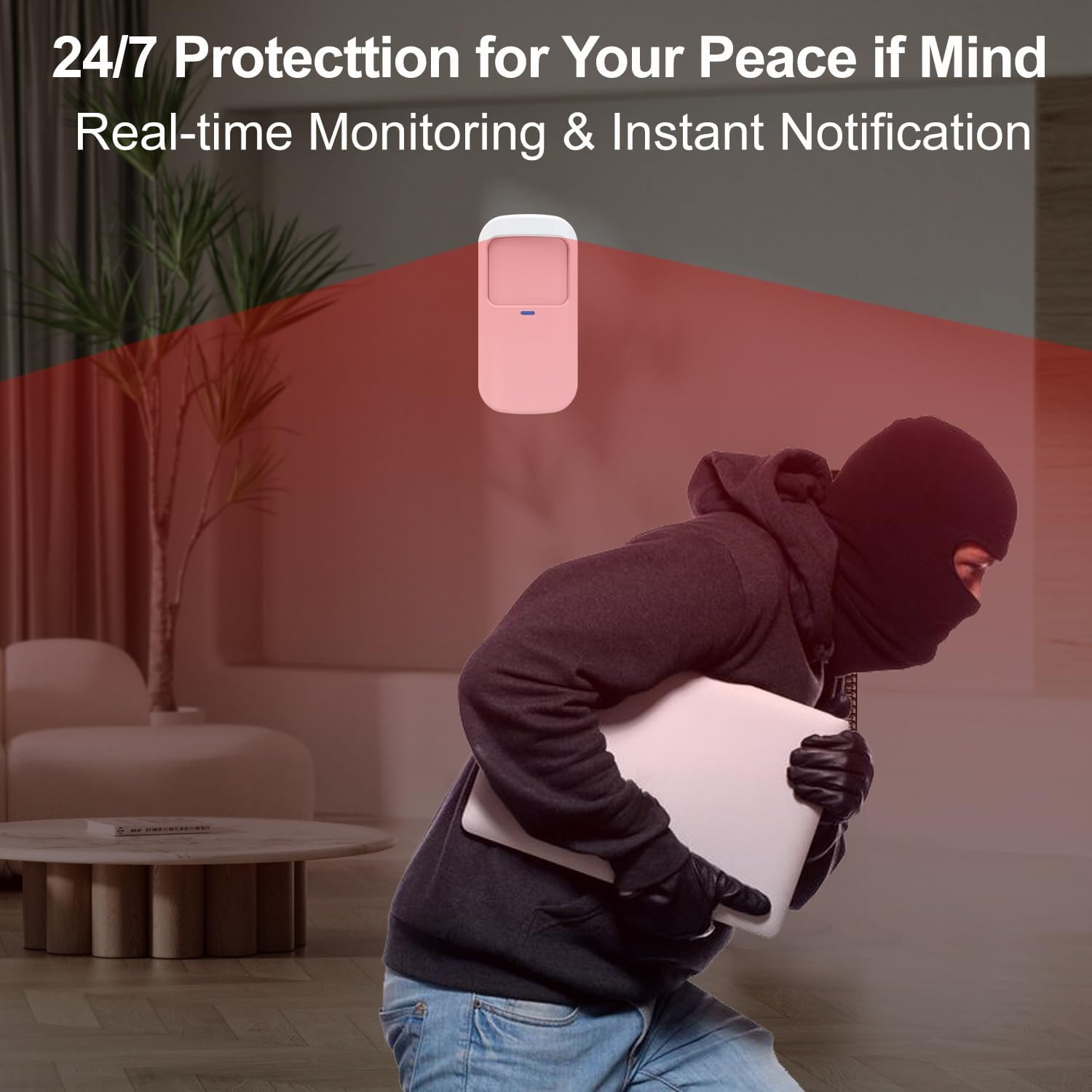 Home Alarm System with Camera, 23 Pieces Wireless Wifi/Gsm SMS Home Security Sys