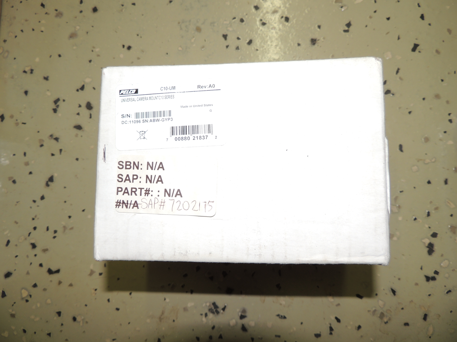 Pelco C10-UM Universal Camera Mount 10 Series