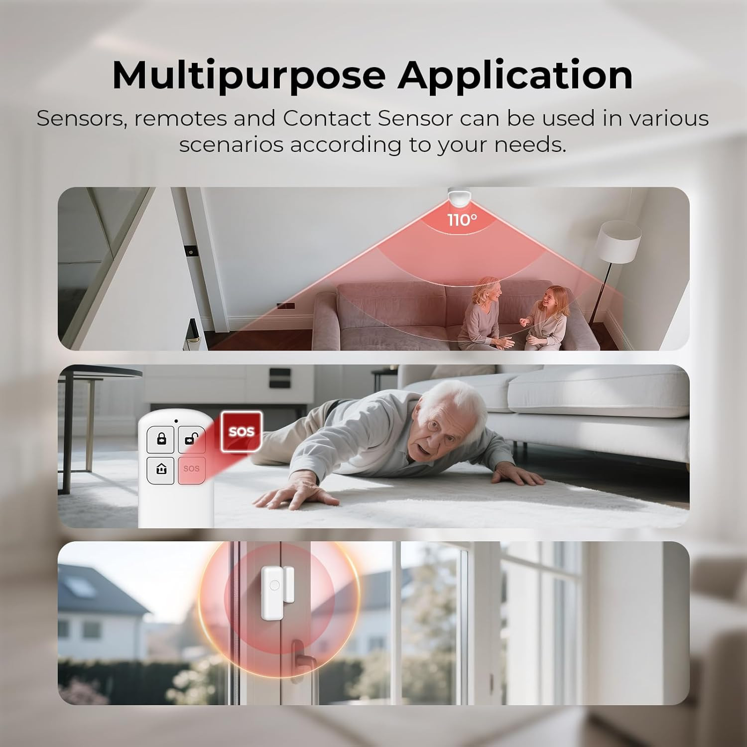Wireless Home Security System Wifi/4G Home Alarm System with Phone APP Alert | V