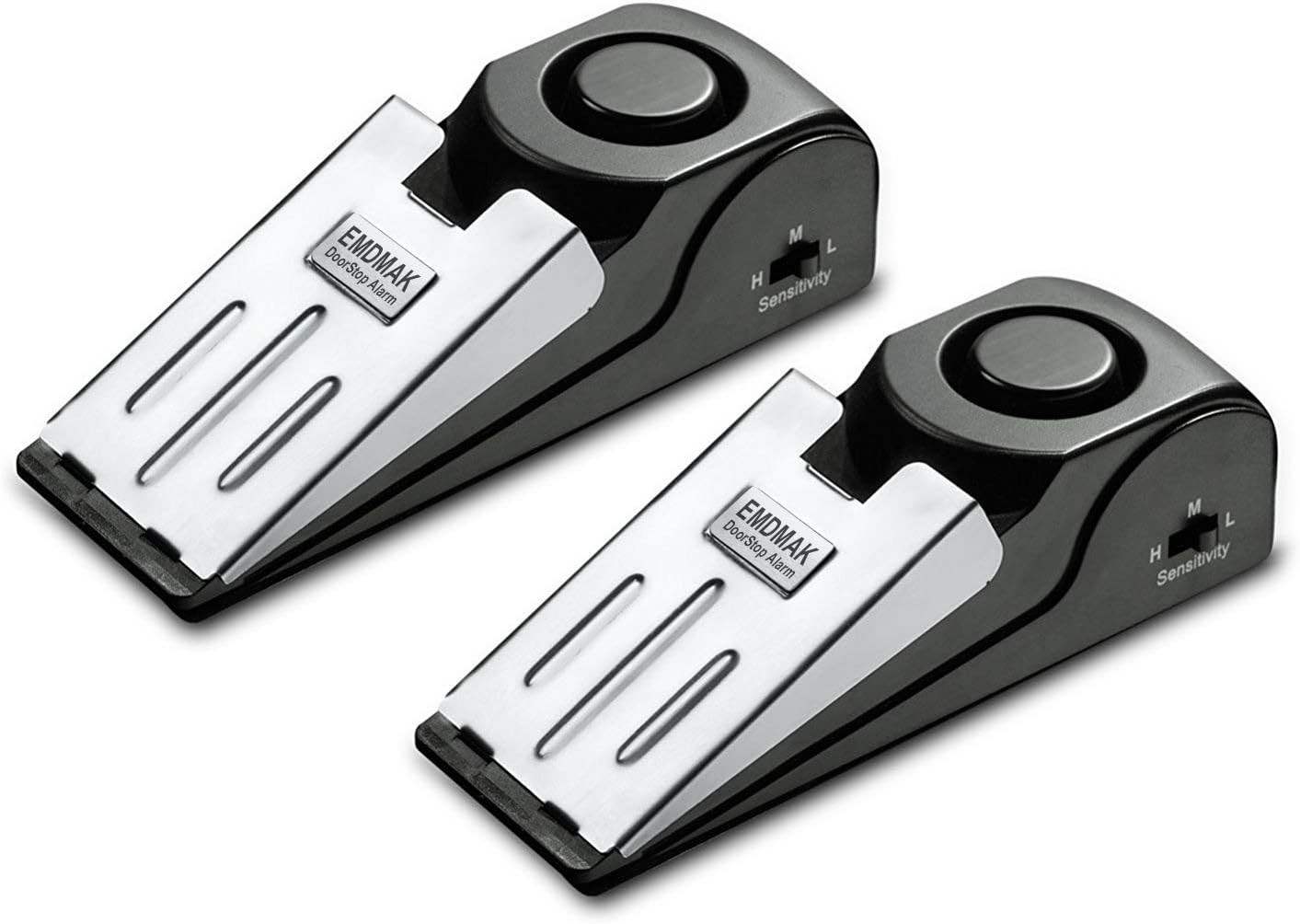 120DB Door Stop Alarm with Adjustable Sensitivity – 2 Pack for Home Security