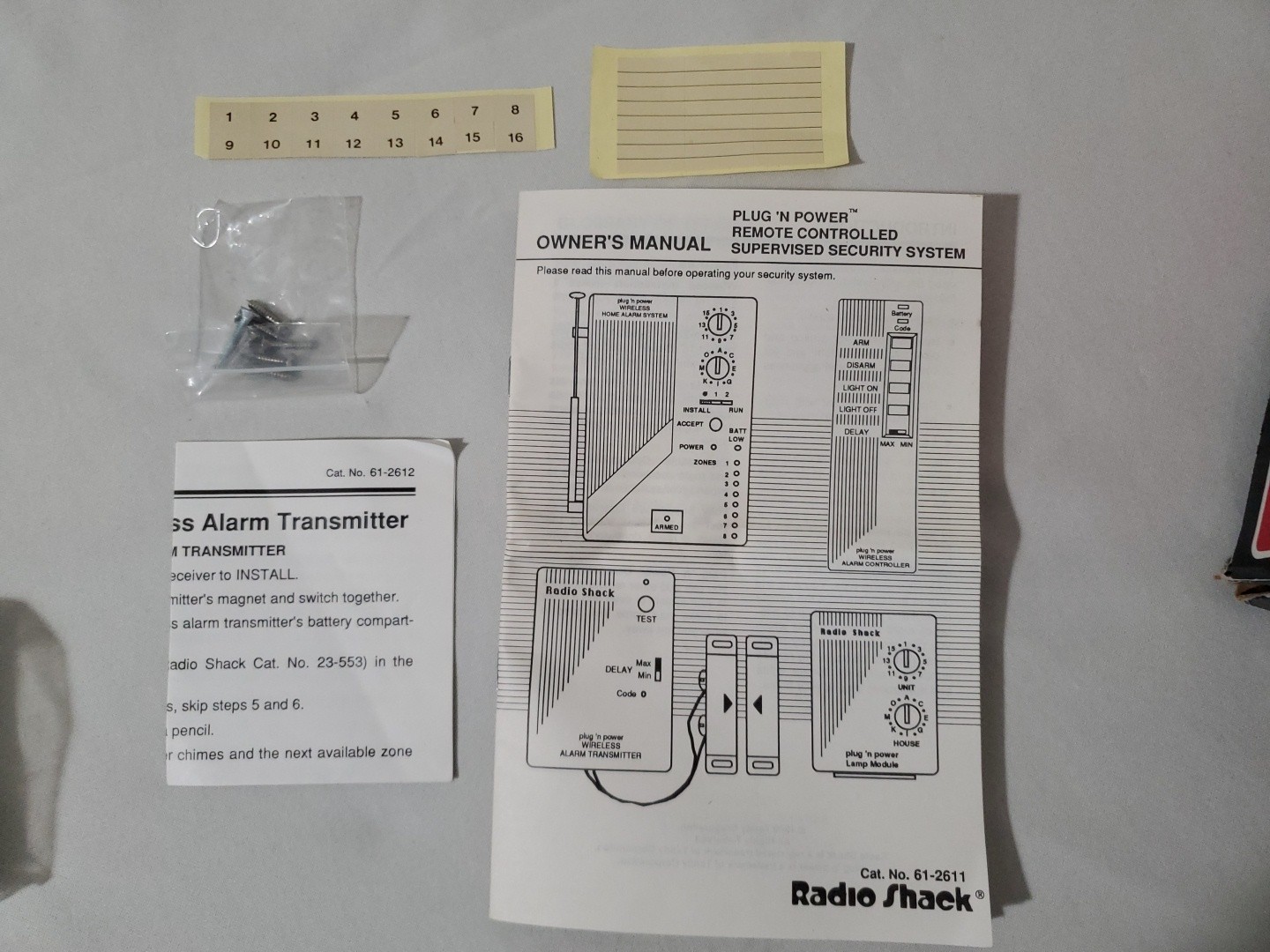 Radio Shack Wireless Home Control Security System 61-2611 – New Opened Vintage
