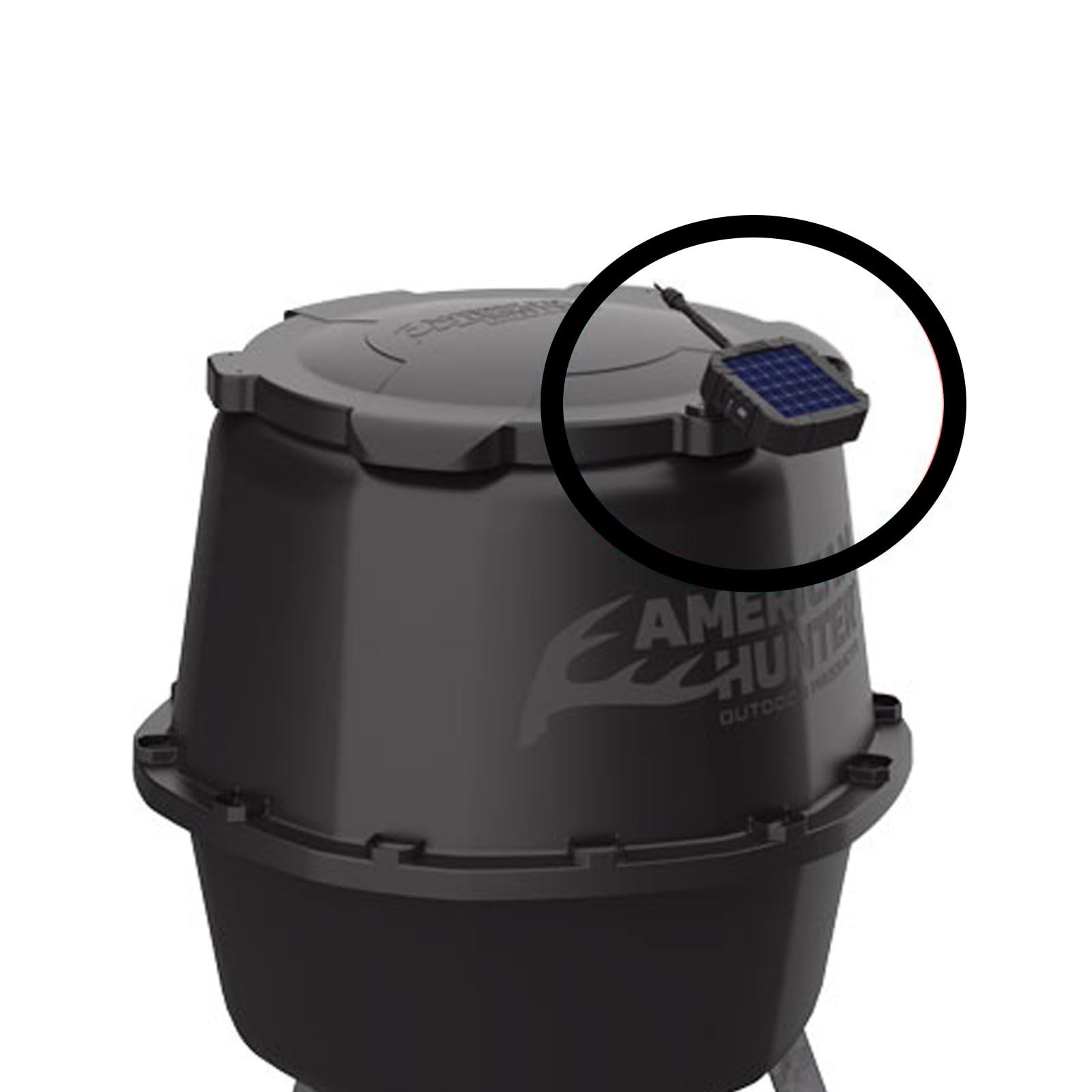 AMERICAN HUNTER 6V Power Universal Versatile Durable Solar One Size, Black