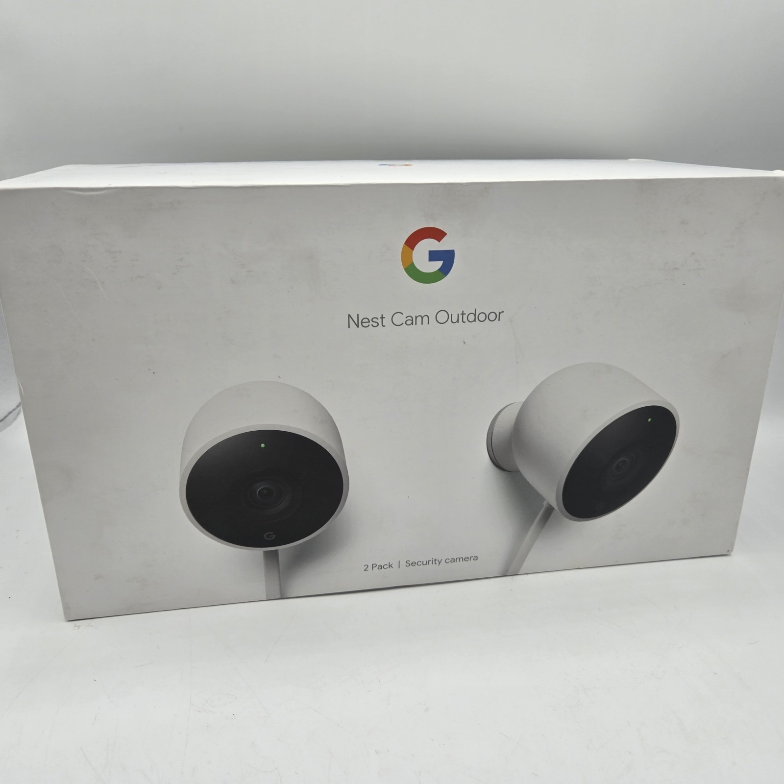 New Open Box Nest Cam Outdoor 1st Gen A0033 NC2100ES 2-Pack
