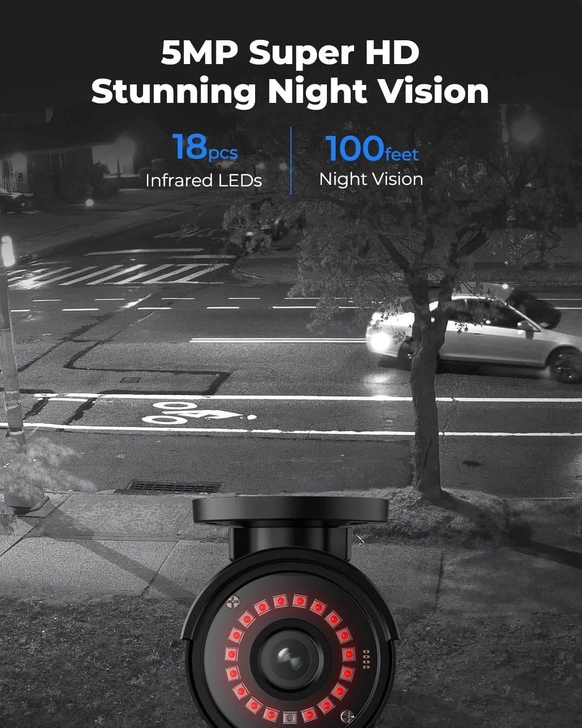 Advanced 5MP PoE Security Camera Set with Smart Person Detection & Night Vision