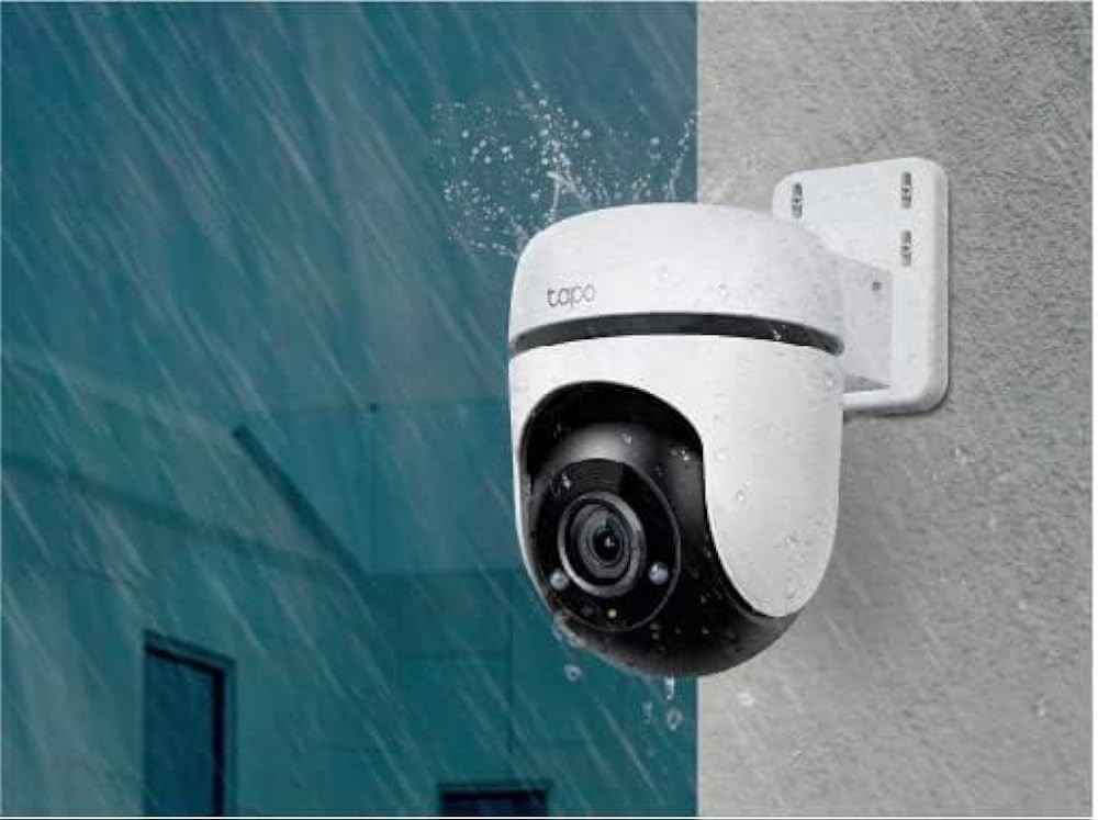 TP-Link Tapo 2K Outdoor Pan/Tilt Security Wi-Fi Camera, 360° View C510W