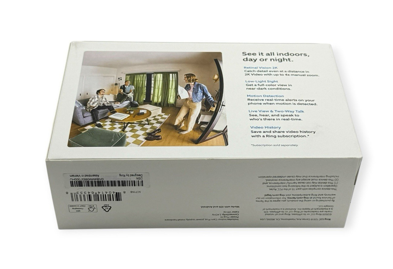 Ring Indoor Cam Plus 2K Retinal Camera -Brand New Sealed – ✅✅