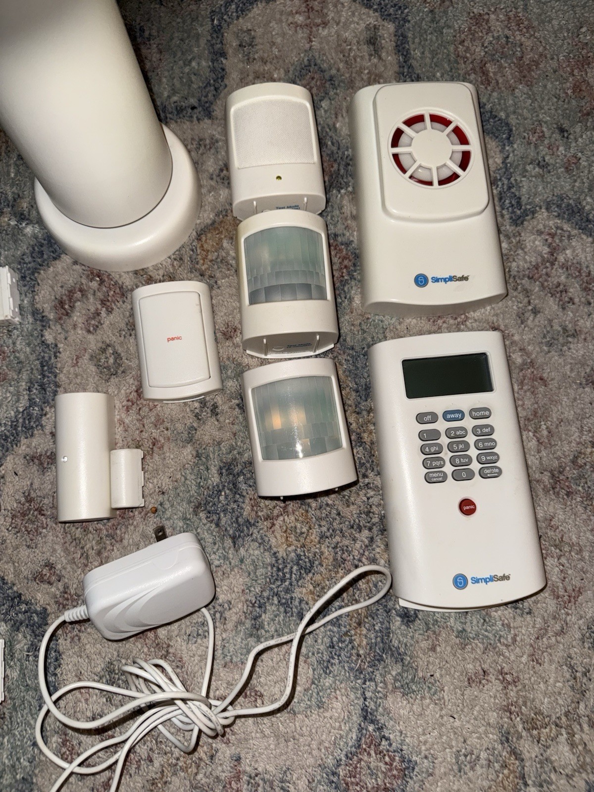 SimplySafe SecuritySystem BaseStation Keypad Panic Glass Break Motion Lot 17pc✅