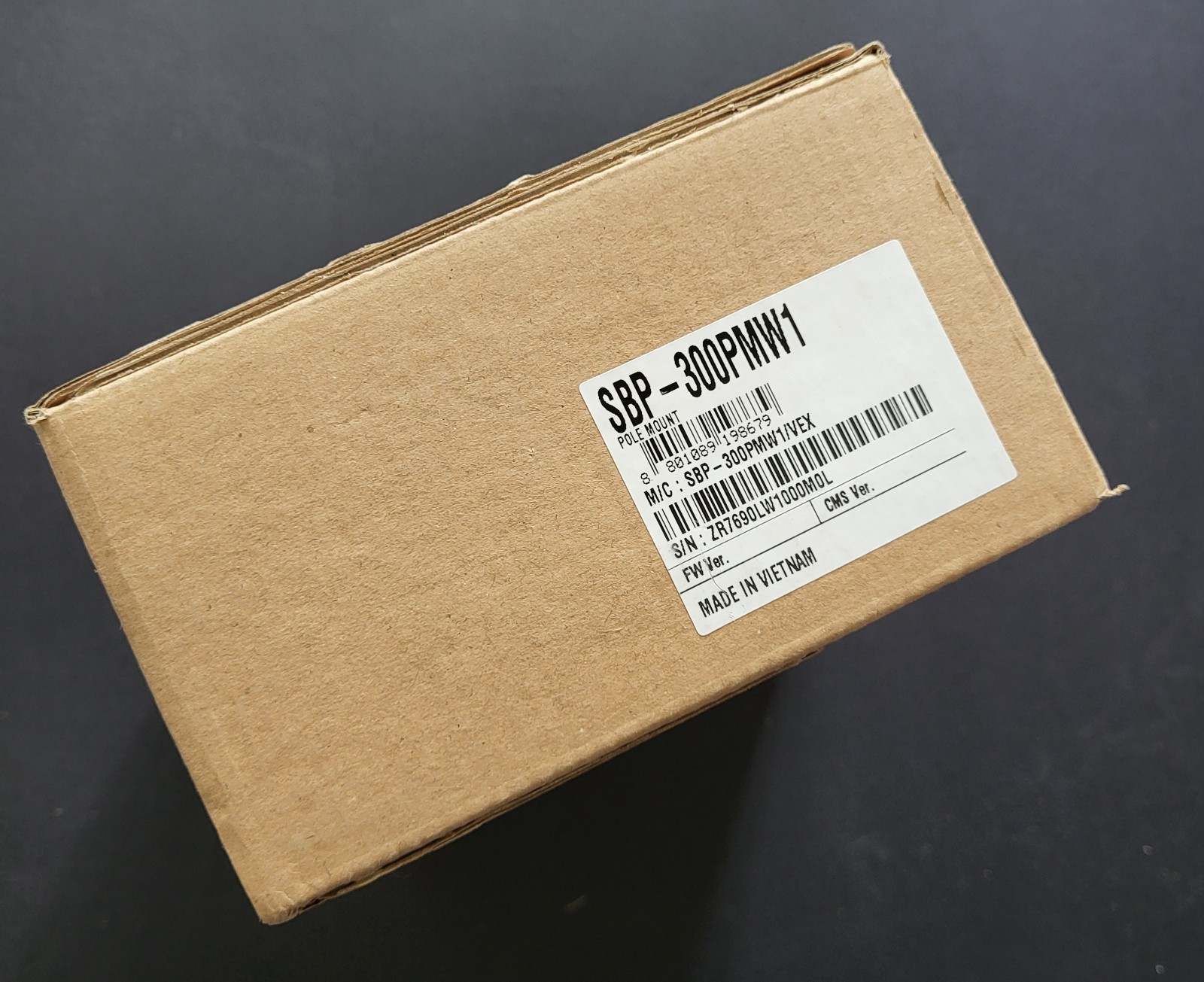 Hanwha Techwin SBP-300PMW1 Pole Mount Adapter Accessory