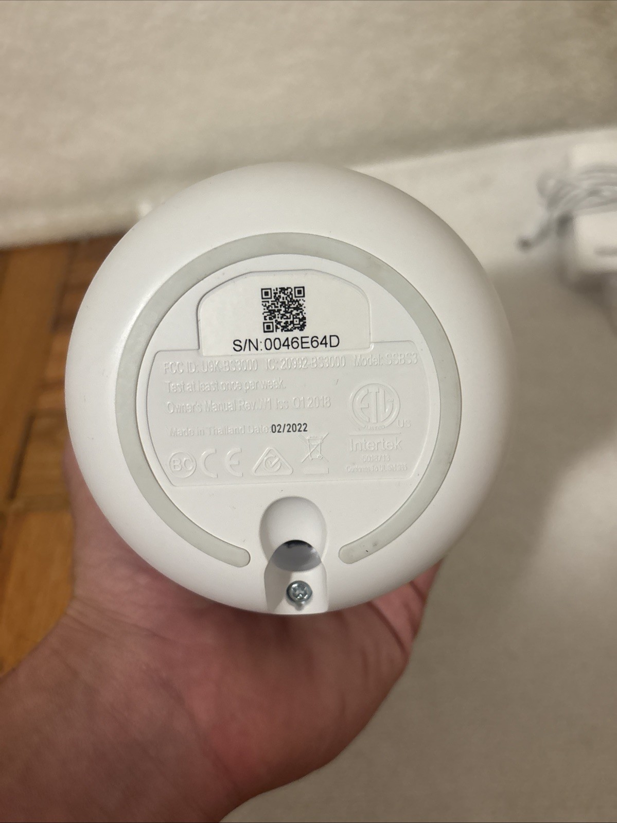 SIMPLISAFE 3RD GEN BASE STATION HOME SECURITY W KEYPAD SSKP3 WORKS! READ DESC