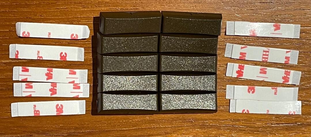 10 Powerful Brown Alarm or Refrigerator Magnets with 3M Double Stick