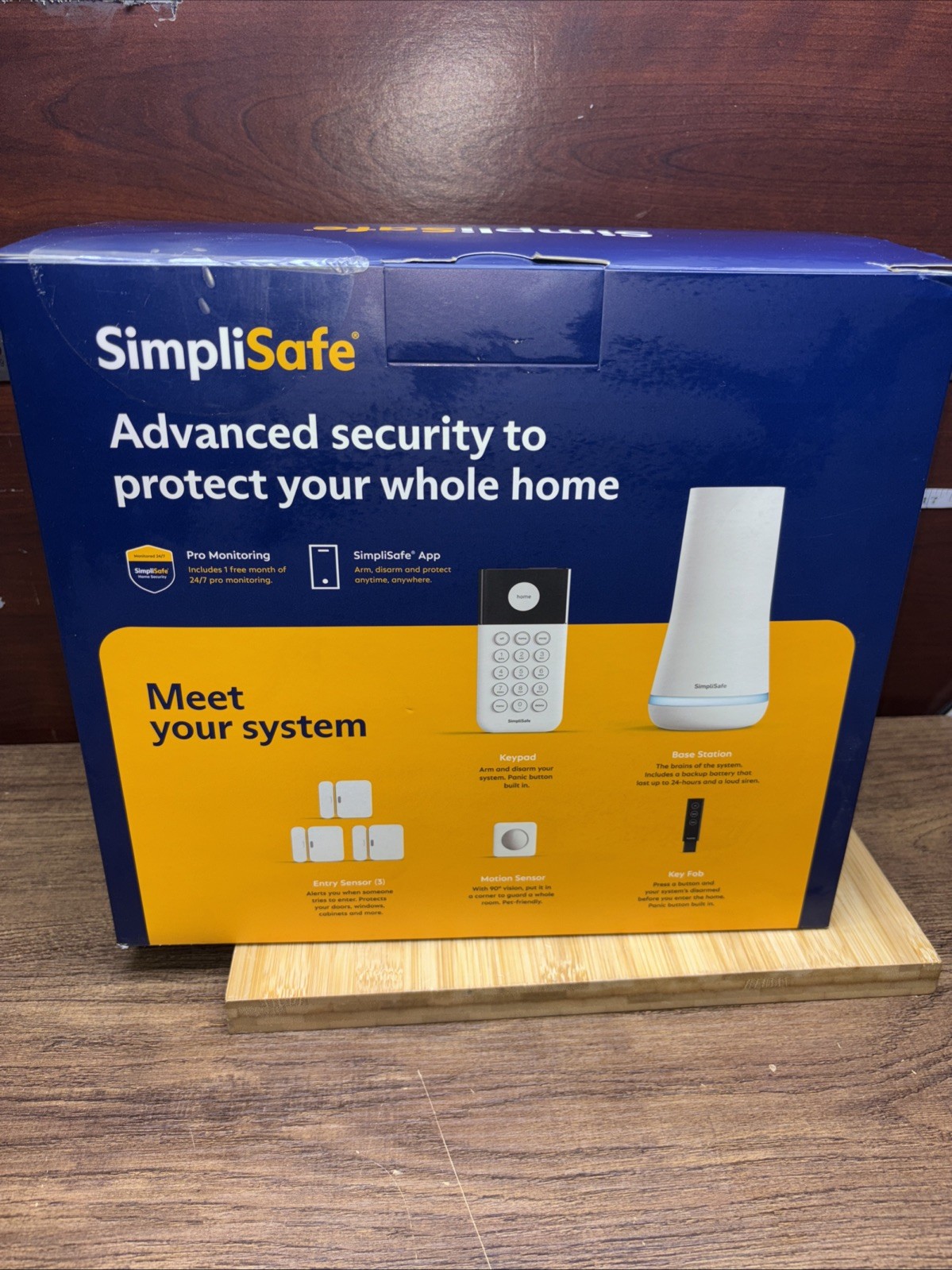 SimpliSafe Home Security System 7-Piece Kit Keypad Sensors Motion Detector Seale