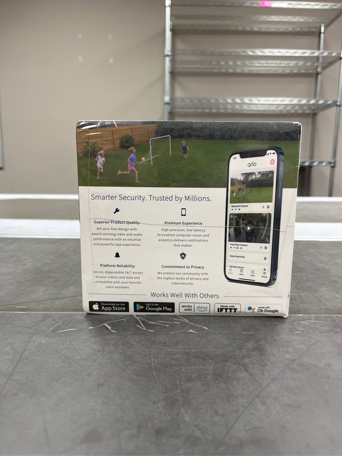 Arlo Essential 3-Cam Kit Plug-in Wired or Wireless Smart Indoor Security Camer 1