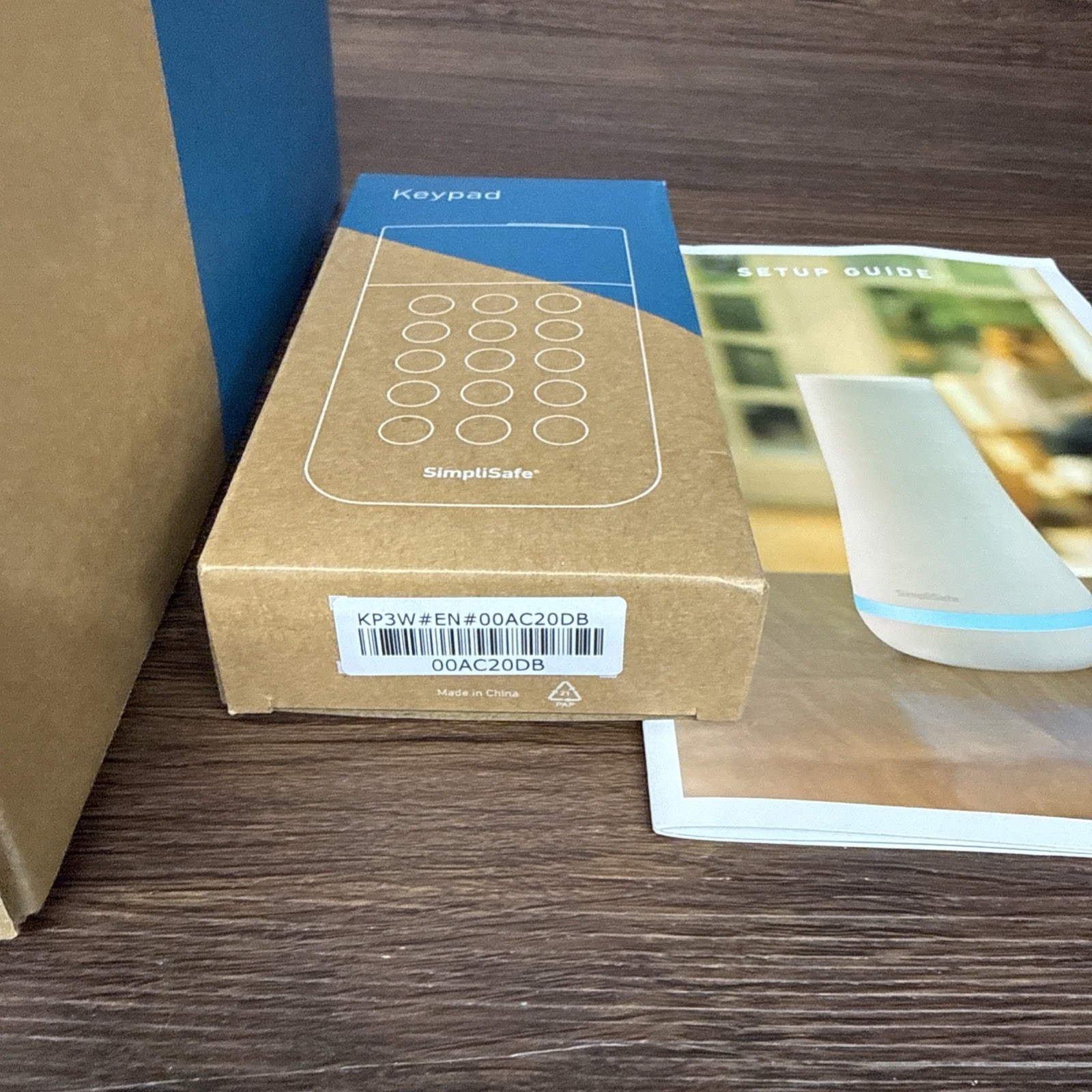SimpliSafe Home Security System Wireless Security Keypad Base KP3W 3rd Gen White