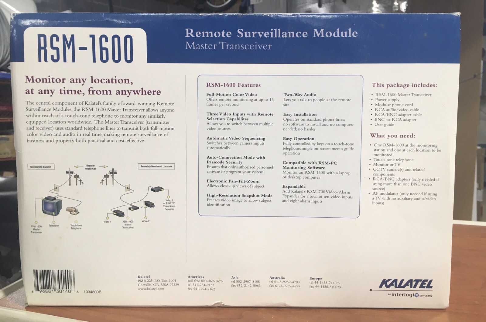 3 Calibur Kalatel Remote Surveillance Module RSM-1600/1500 Master Transceivers