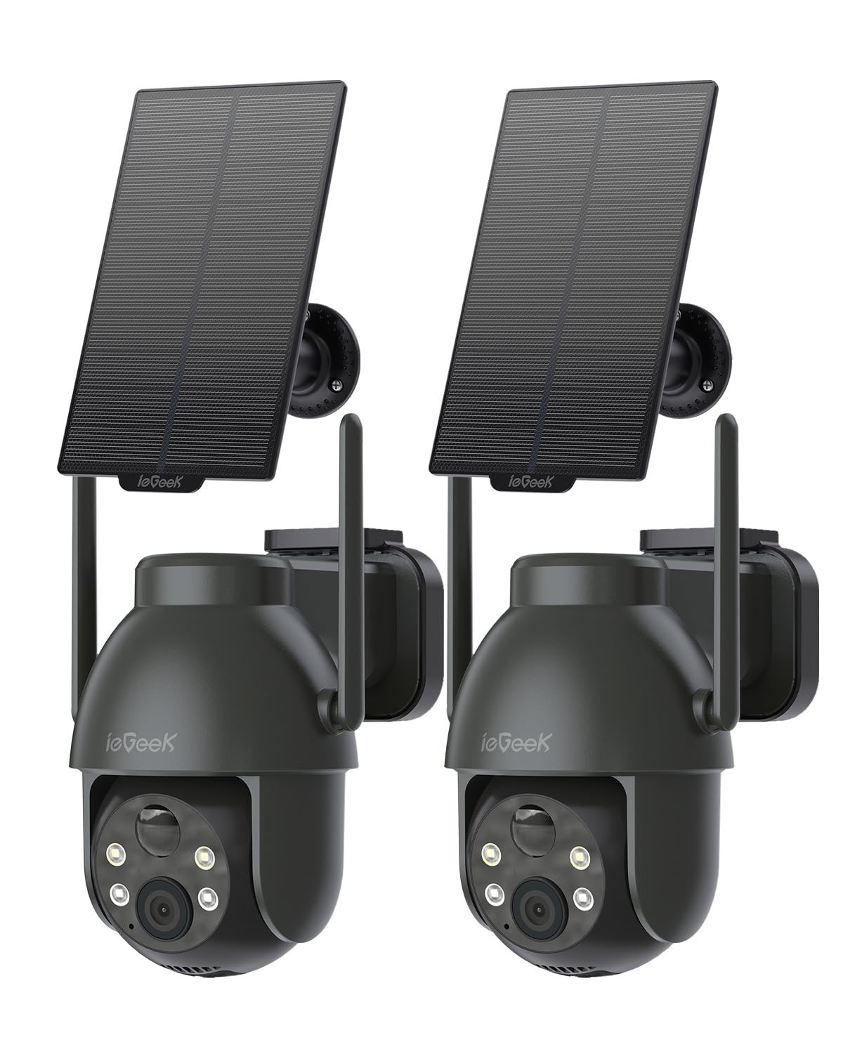 ieGeek Wireless Solar Security Camera 2K PTZ Color Night Vision
