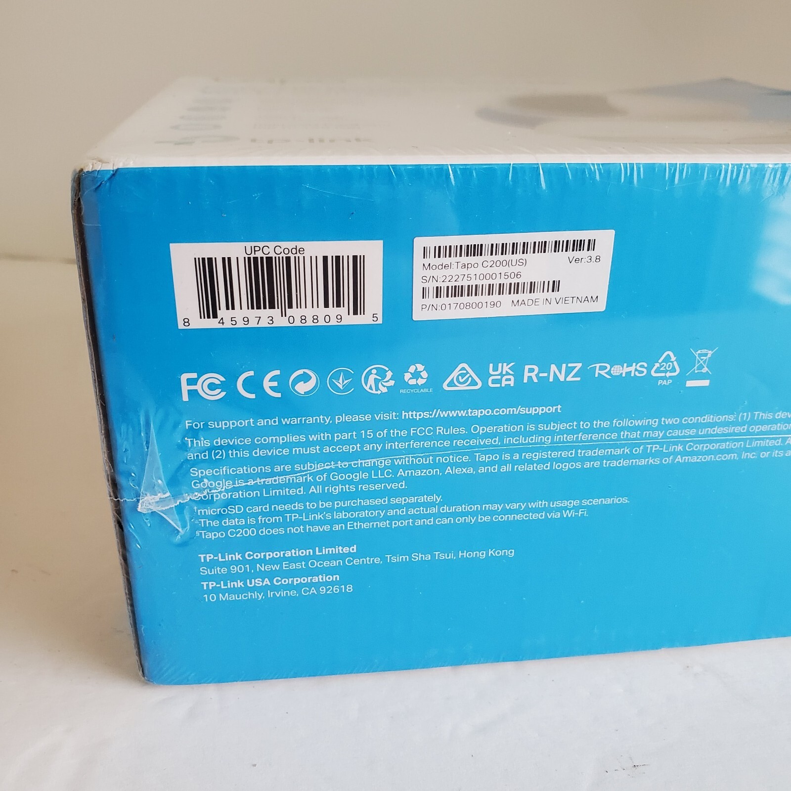 NEW Tp-link 1080p H.264 Pan Tilt Home Security Wi-fi Camera Tapo C200 tapoc200