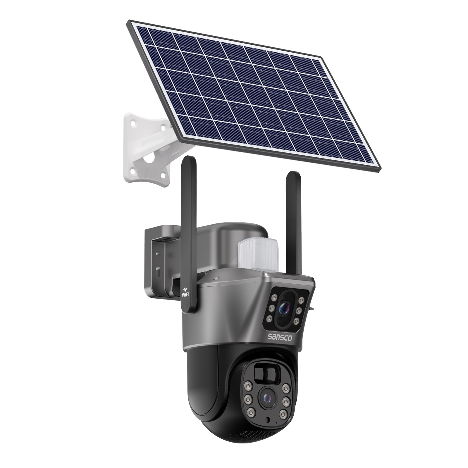 WiFi 4MP Wireless Solar Power PTZ Camera Security CCTV Surveillance Home Outdoor