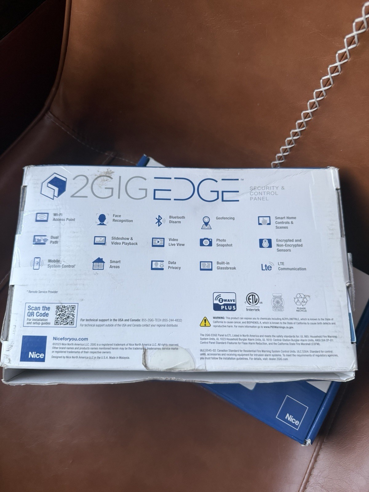 New Lot Qty 2 – 2GIG Edge Security & Control Panel 2GIG-EDG-NA-VA