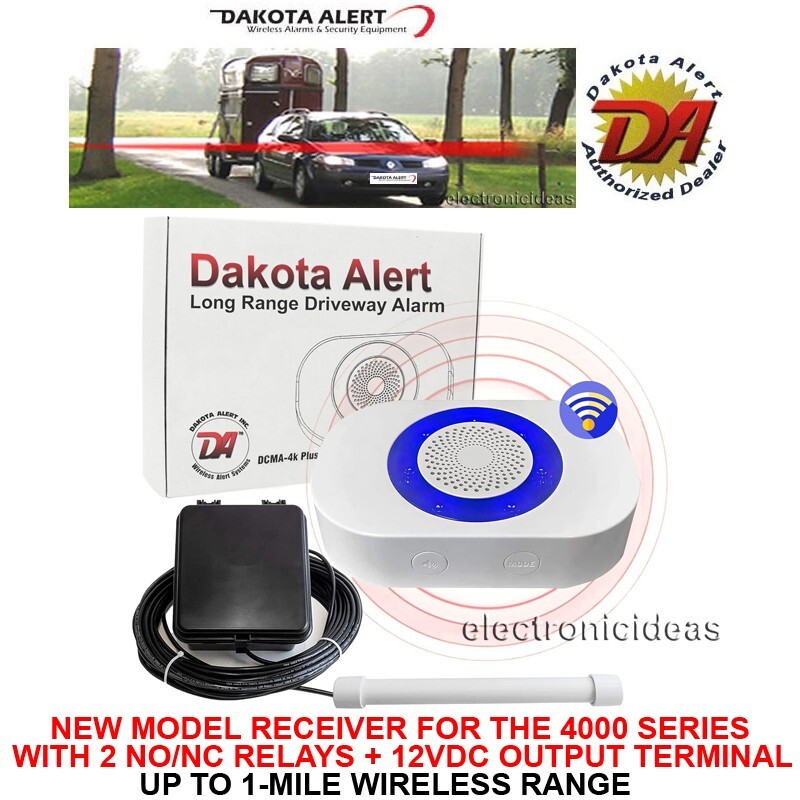 DAKOTA ALERT DCPA-4K PLUS/DCPA-4000 PLUS PROBE ALERT DRIVEWAY ALARM KIT + RELAYS