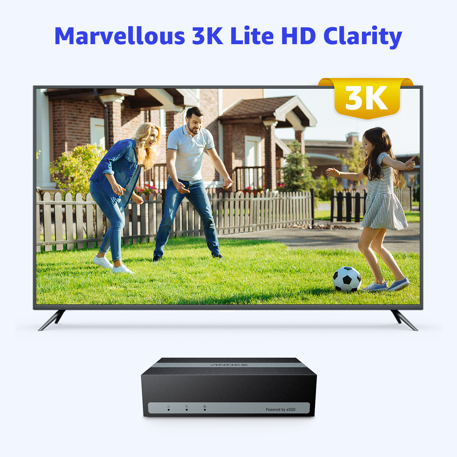 ANNKE 5MP Lite 8CH 5in1 DVR Video Security Recorder Build in 480G eSSD AI Detect